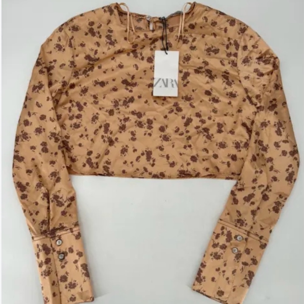 Zara Flowers Crop Top